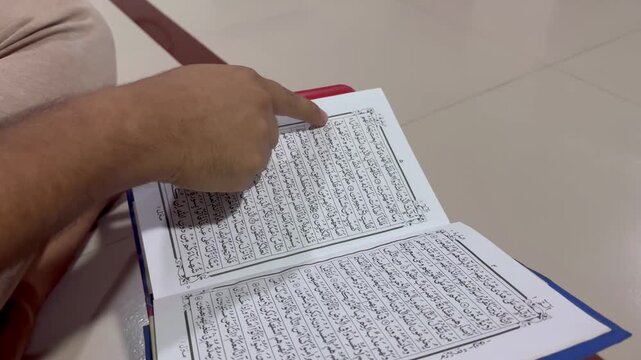 Peaceful Moment of Quran Recitation and Study
