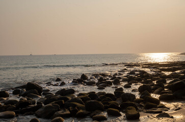 Obraz premium sunset over the sea