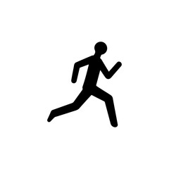 Silhouette Runner Icon | Clean Minimal Vector
