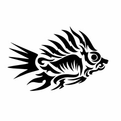 Tribal Fish Tattoo Design