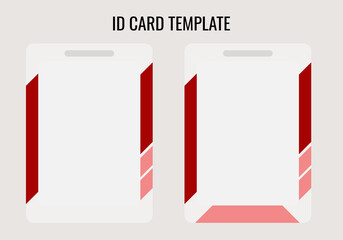 Identity card template with no text, ID card ready to use.