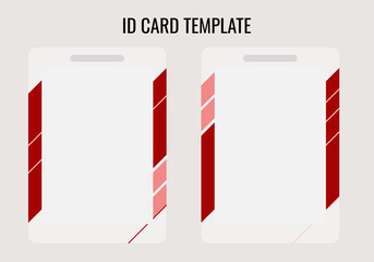 Identity card template with no text, ID card ready to use.