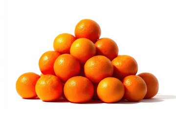 Fresh Clementines in a Pyramid Shape