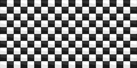 Fototapeta premium Black and White Checkerboard Abstract Pattern, Seamless Geometric Design for Digital and Print