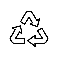 Recycling symbol, promoting eco-friendly practices and sustainability