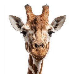 Close-up of a giraffe's head and neck