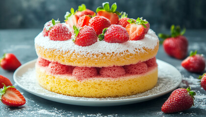 sponges for washing dishes in the form of a cake