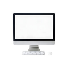 Fototapeta premium Blank computer screen mockup for design and presentation purposes 