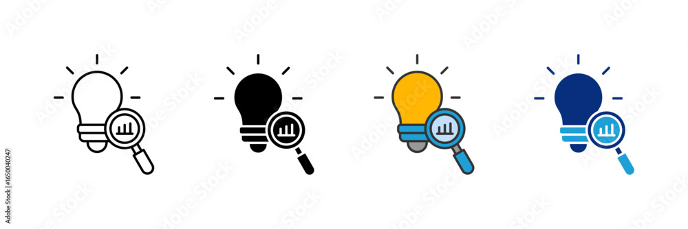 Aufkleber idea result icon set multiple style collection