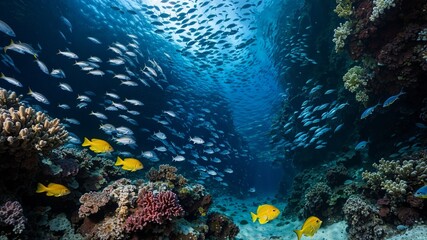 Obraz premium coral reef with fish
