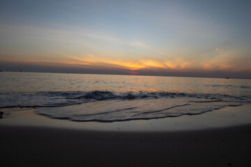 sunset on the beach