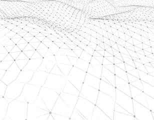 Abstract network background with connected dots and lines, futuristic design