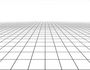 Abstract perspective grid background with diminishing lines in a futuristic style