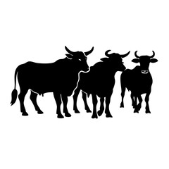 Cows Silhouette: The strong contrast silhouettes of cattle, showcasing the form and presence of these majestic creatures. These images invite contemplation. See Less