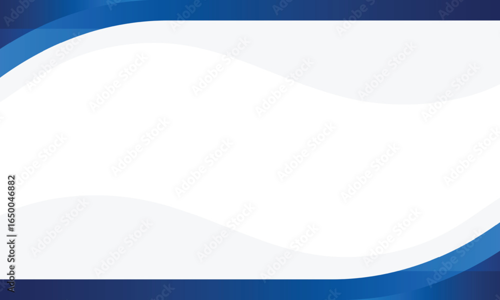 Poster abstract modern blue curve with copy space template for professional business presentation template 