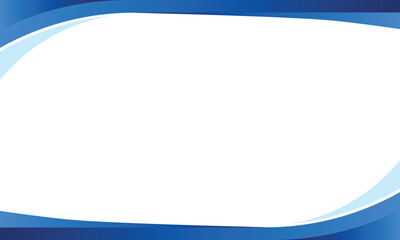 elegant blue gradient curvy border element with copy space for Presentation design Background