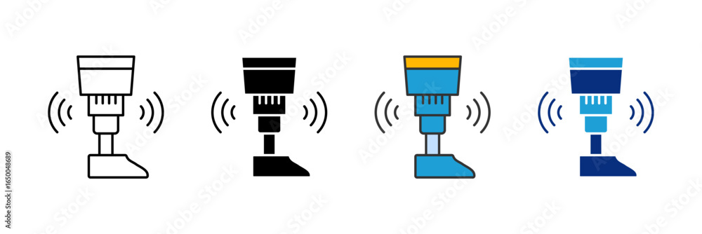 Aufkleber smart limb icon set multiple style collection