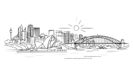 Naklejka premium Sydney, Australia
