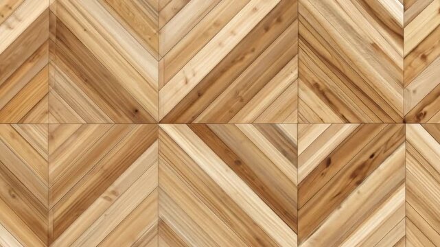 Geometric Wood Texture with Diagonal Herringbone Patterns and Natural Grain Detailed Wooden Parquet Background for Interior Design