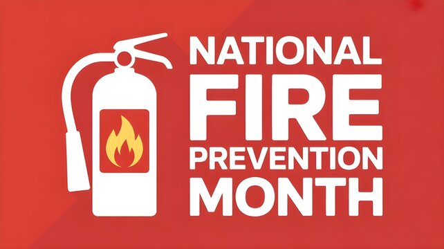 Vector illustration on the theme of national Fire prevention month observed each year during October.