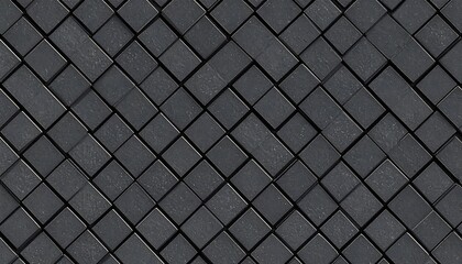 Dark gray rectangular tiles in a herringbone pattern.