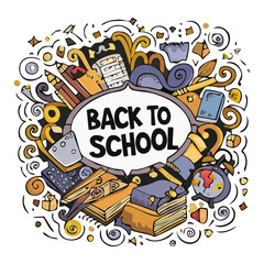 Back to school doodle art