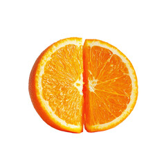 Sliced Citrus: A vibrant photograph showcasing a perfectly halved, juicy orange, revealing its bright interior and fresh essence. 