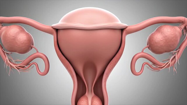 Female reproductive system anatomy diagram