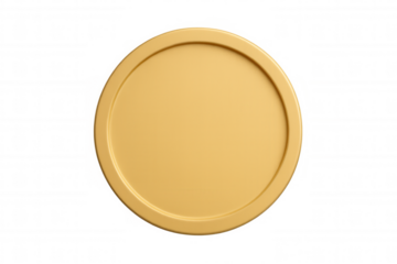 Gold coin rotating against transparent backdrop, representing financial investment, signaling monetary wealth and economic success