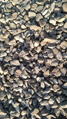 Pile of Gray Gravel Stones Texture