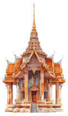 PNG Thai pagoda architecture building worship.