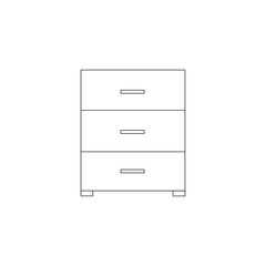 black line style drawer icon