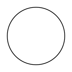 Solid circle vector illustration with smooth round stroke, perfect for logos, abstract design, frames, patterns, and modern decoration.