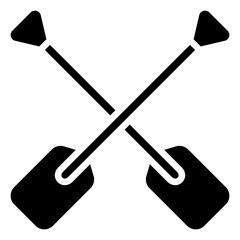 Paddle Icon Relate To Nautical, Sea, Marine, Navy. Use For Modern Concept, Ui, Ux Web And App Development.