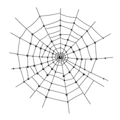 Cartoon voodoo doll with stitches and pins, blood stain on its chest, simple design.