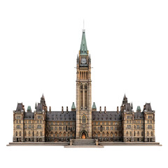 Fototapeta premium Majestic Architectural Beauty: A grand, imposing structure showcases intricate details and classic design elements. A visual of stunning craftsmanship and historical significance.