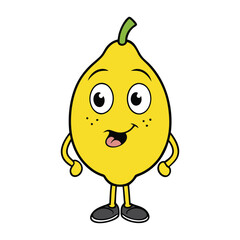 Meet Lemon Pucker, a zesty, cheerful character with a bright yellow peel and a playful wink, spreading tangy fun and citrusy smiles everywhere!
