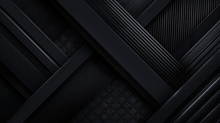 Obraz premium Abstract Black Geometric Pattern Design