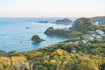 千葉　魚見塚から望む鴨川市の海岸
