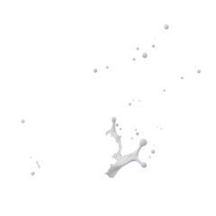 Fototapeta premium Elegant splash of white liquid paint on a clean black background for artistic designs