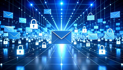 Secure Email Network with Digital Communication.