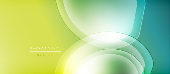 Abstract flowing lines, vibrant gradients. Yellow transitions to green, then blue. Modern design element for backgrounds.