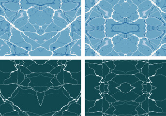 Set of cracks in the ground background,tiles and marble surface pattern 