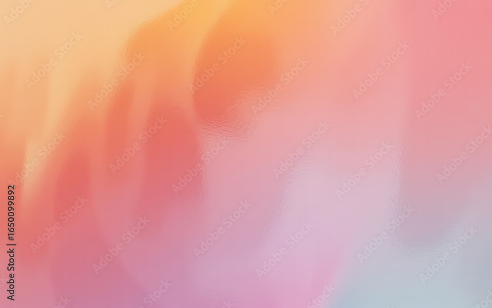 Wall mural photo of abstract background with a smooth gradient of pastel colors creating a soft and dreamy text