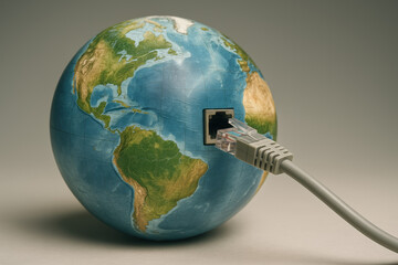 Globalization drives communication and development connecting the world through internet technology network