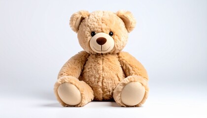 Fototapeta premium Teddy bear plush toy isolated