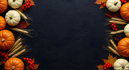 Thanksgiving Wallpaper with Dark Textured Background