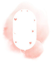 whimsical frame with hearts and stars