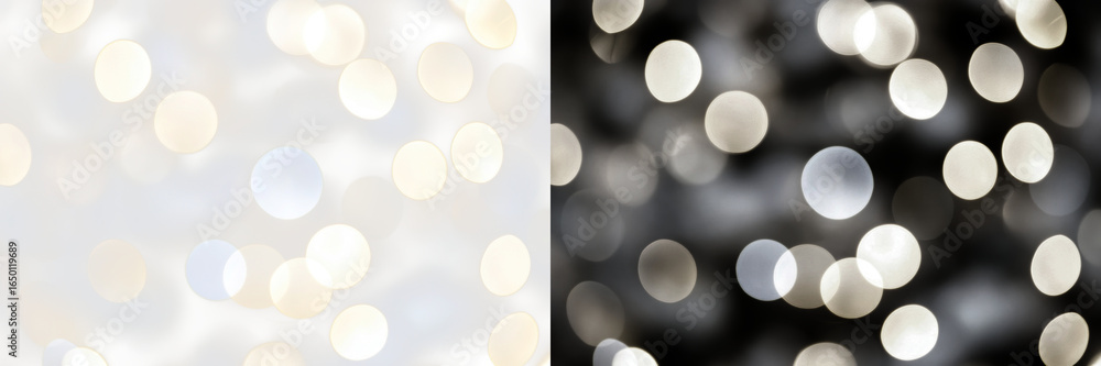 Poster bokeh lights abstract png cut out element set, transparent background