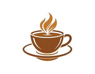 Steaming Cup of Coffee: A cozy illustration of a steaming cup of coffee, emanating aromatic steam, presented on a saucer, ready for that perfect morning ritual, evokes warmth.